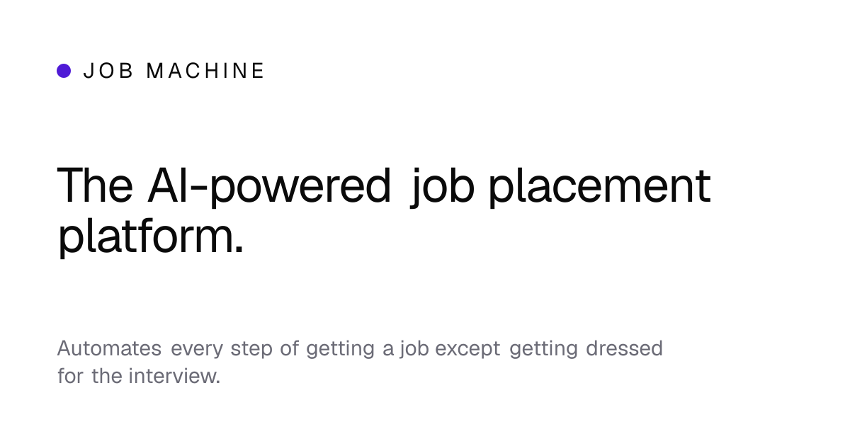 About Job Machine